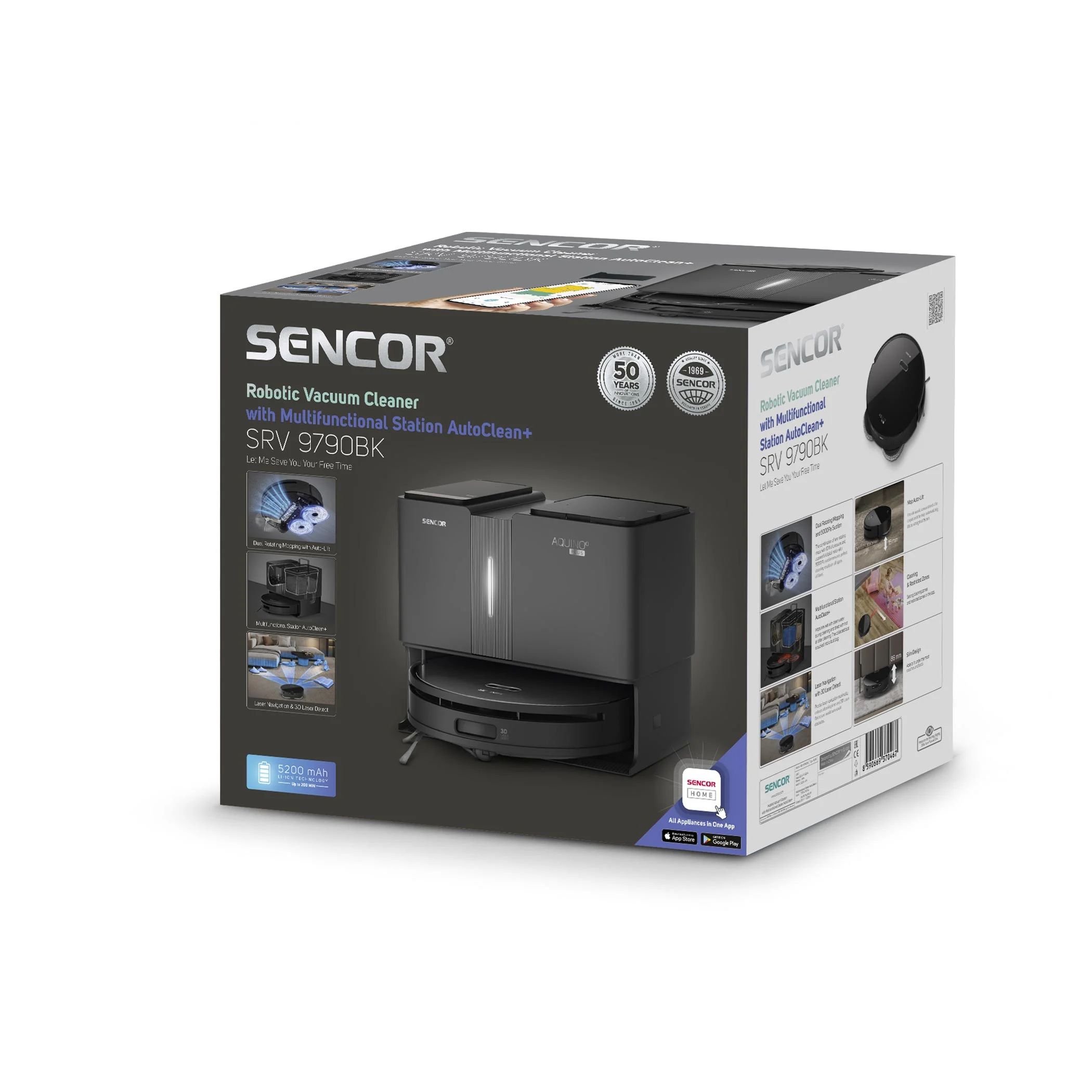 جارو رباتیک سنکور مدل SENCOR SRV 9790BK