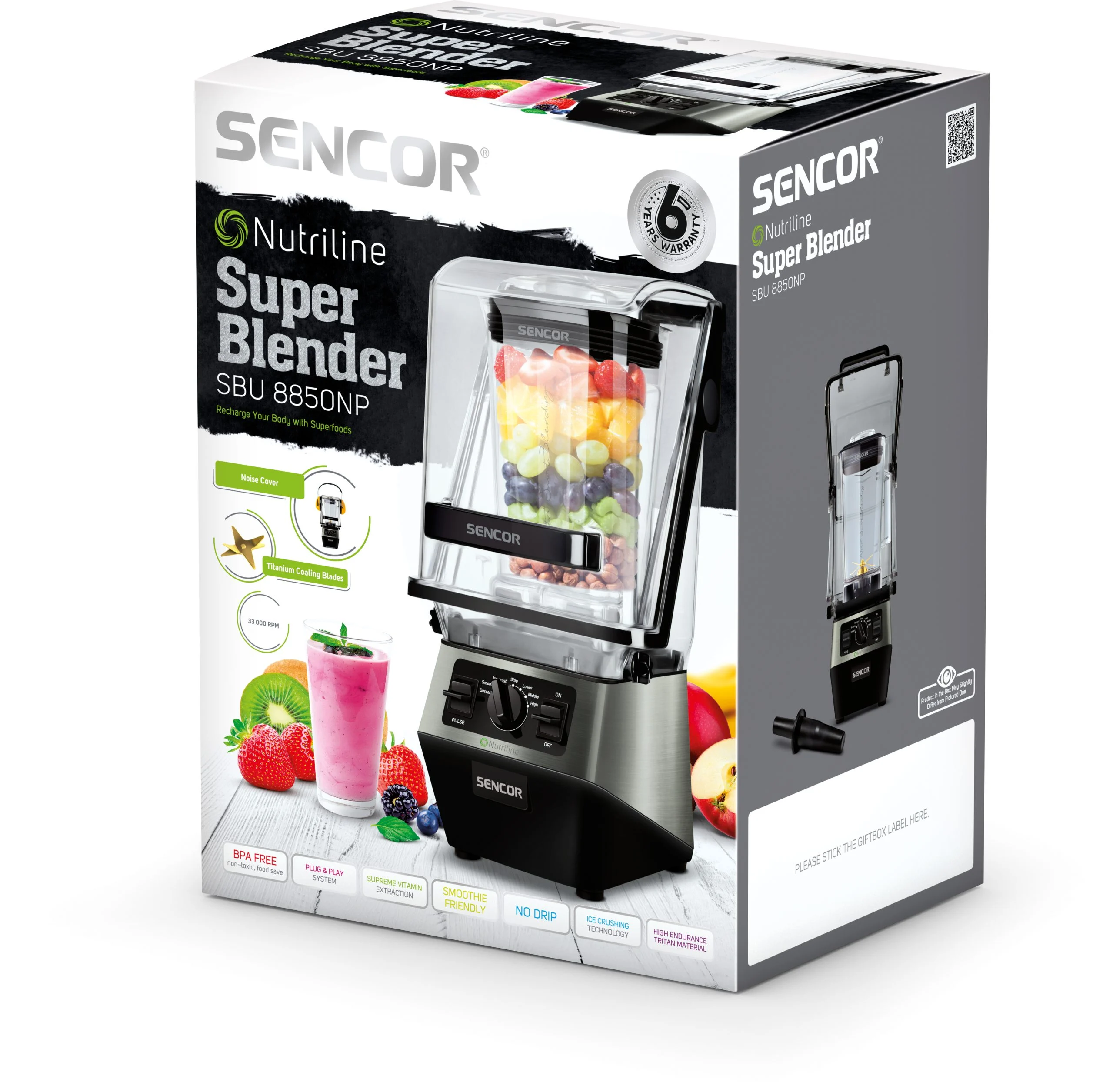مخلوط کن حرفه ای سنکور مدل SENCOR SBU 8850NP