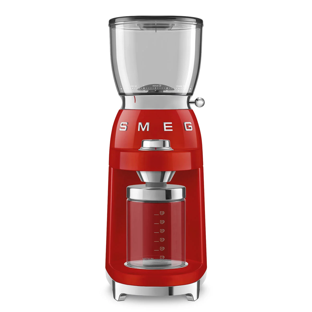 آسیاب قهوه اسمگ رنگ قرمز مدل SMEG CGF01RDEU