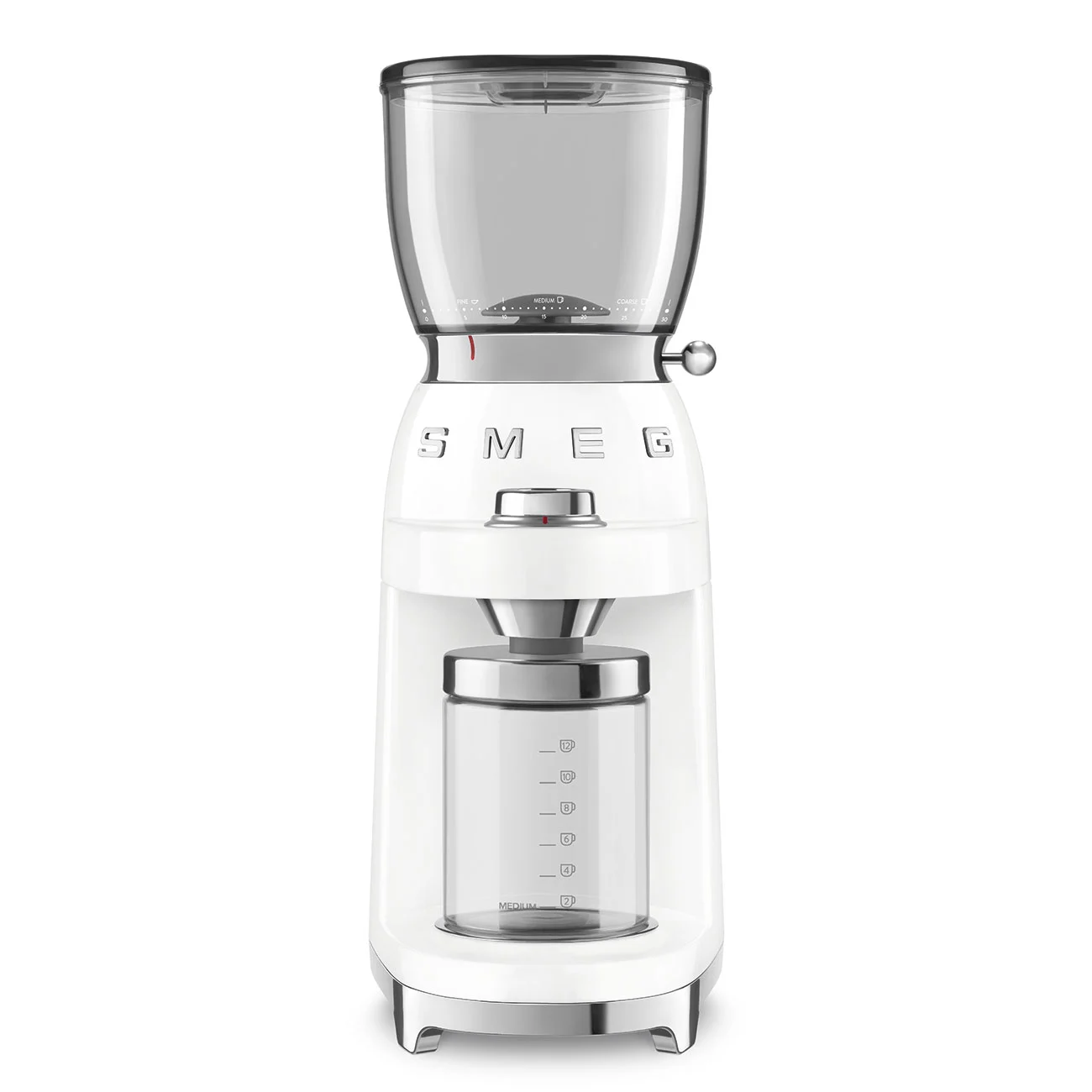 آسیاب قهوه اسمگ رنگ سفید مدل SMEG CGF01WHEU