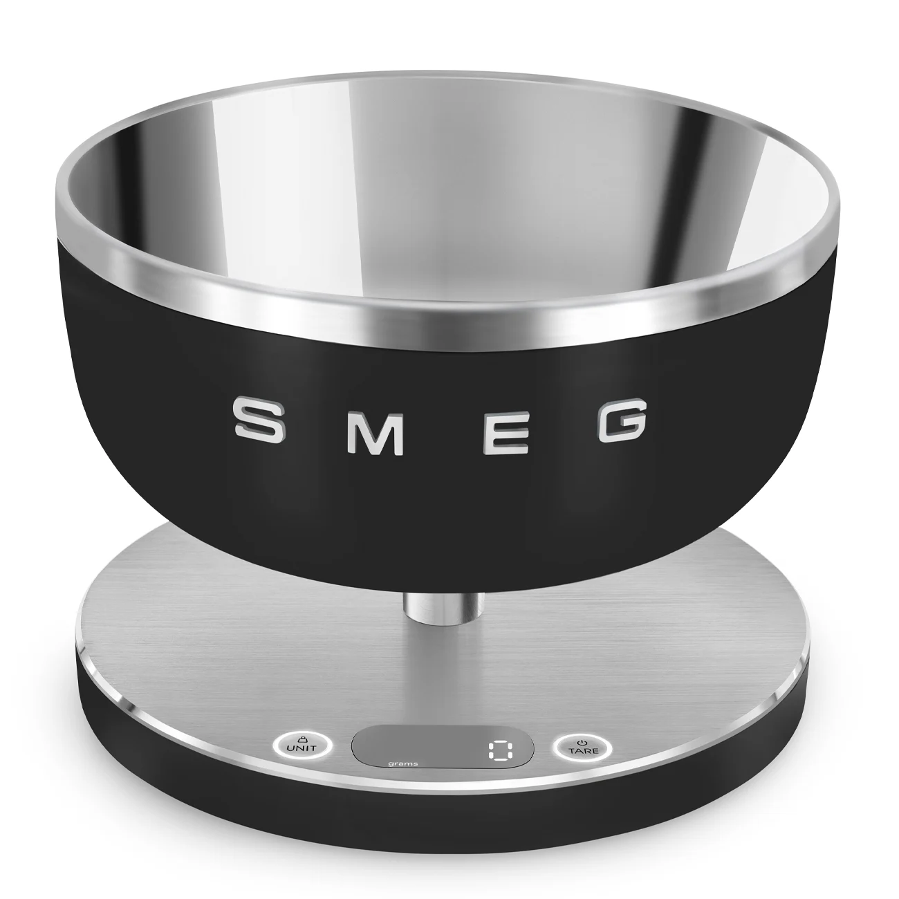ترازو دیجیتال آشپزخانه اسمگ رنگ مشکی مات مدل SMEG KSC01BLMWW